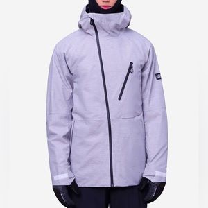 Men’s 686 Hydra Thermagraph ski snowboard jacket, Size Medium, grey
